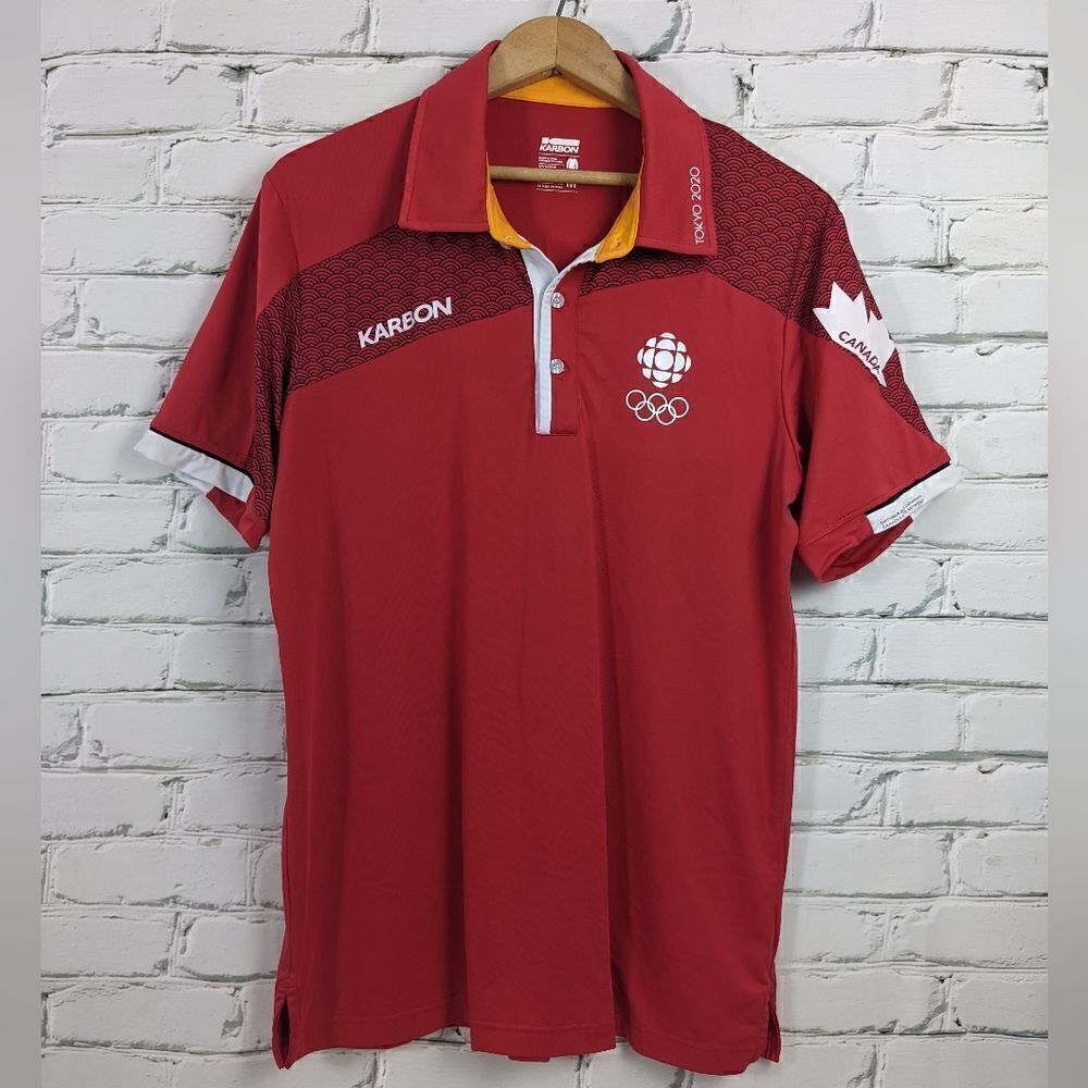 Tokyo 2020 polo shirt Karbon Brand Golf shirt size M